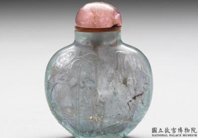 图片[2]-Aquamarine snuff bottle with a carved figural design, 18th-19th century, Qing dynasty-China Archive